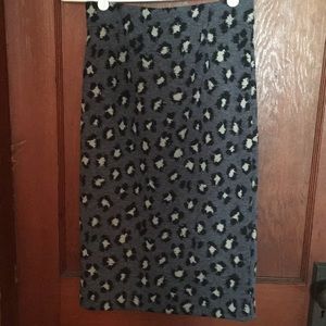 NWT Loft leopard print pencil skirt XS